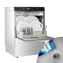 Horeca Parts - Zmywarko-wyparzarka podblatowa do naczyń dwupłaszczowa, sterowanie elektroniczne (cyfrowe), 3,9 kW - GGM GS340PM-EK