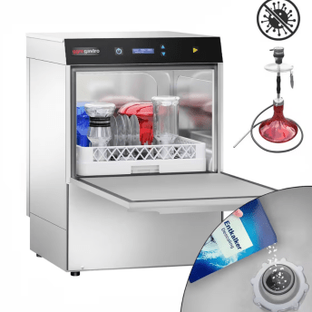 Horeca Parts - Zmywarka podblatowa do naczyń dwupłaszczowa, sterowanie elektroniczne (cyfrowe), 4,9 kW - GGM GS405SA