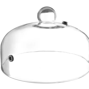 Horeca Parts - Kopułka szklana z otworem wentylacyjnym, ⌀260 x (H) 174 mm, Hendi