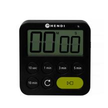 Horeca Parts - Timer jednozakresowy, czarny, 82 x 20 x (H) 88 mm, Hendi