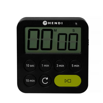 Horeca Parts - Timer jednozakresowy, czarny, 82 x 20 x (H) 88 mm, Hendi