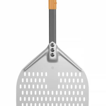 Horeca Parts - Łopata do pizzy z perforacją i krótką rączką, kwadratowa, 300x660 mm, Hendi