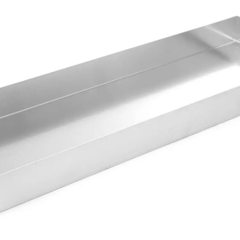 Horeca Parts - Blacha cukiernicza aluminiowa, zamykana, 580 x 200 x (H) 50 mm, Hendi