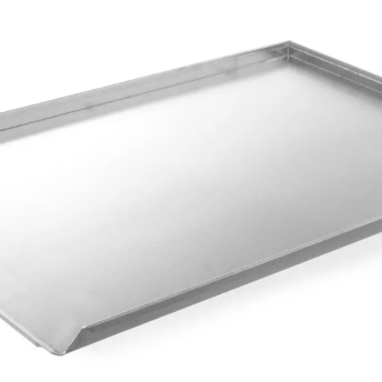 Horeca Parts - Blacha wypiekowa z 3 rantami, 600 x 400 x (H) 20 mm, Hendi