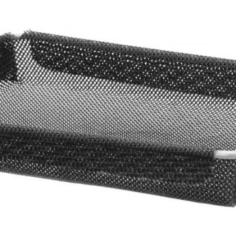 Horeca Parts - Tacka prostokątna do pieców konwekcyjno-mikrofalowych, nieprzywierająca, wzmocniona, 290 x 190 x (H) 30 mm, czarna, Hendi
