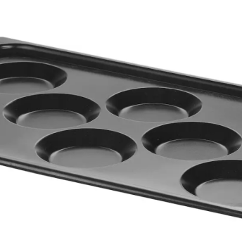 Horeca Parts - Blacha do jajek sadzonych z powłoką nieprzywierającą Convectomat EggPlate GN 1/1, czarna, 530 x 325 x (H) 26 mm, Hendi
