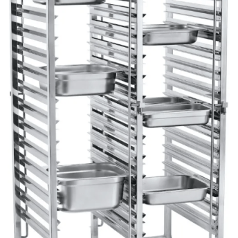 Horeca Parts - Wózek do transportu pojemników podwójny 30× GN 1/1, 740 x 550 x (H) 1730 mm, Hendi