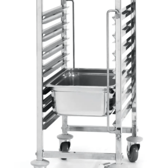 Horeca Parts - Wózek do transportu pojemników 7× GN 1/1, 445 x 615 x (H) 945 mm, Hendi