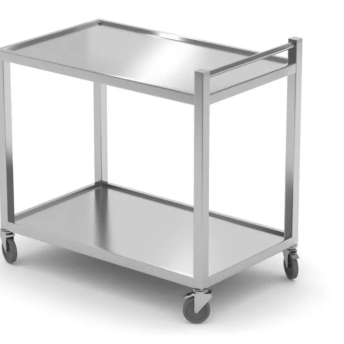 Horeca Parts - Wózek kelnerski dwupółkowy spawany, Profi Line, 800 x 500 x (H) 850 mm, Hendi