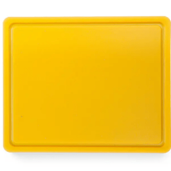 Horeca Parts - Deska do krojenia HACCP GN 1/2, żółty, 325x265mm, Hendi