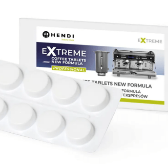 Horeca Parts - Płyn do mycia ekspresów, 10 tabletek w blistrze, Hendi (Extreme Coffee Tablets NEW FORMULA)