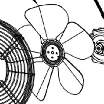 Horeca Parts - Łopatka wentylatora D.254 mm – 28°; 700 m³/h - Szafa chłodnicza Hendi 236673