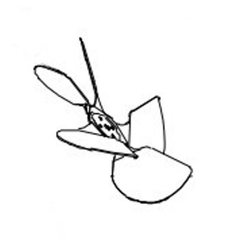 Horeca Parts - Łopatka wentylatora D.230 mm-34*; (przeciwny kierunek) - Szafa chłodnicza Hendi 237809, 237816