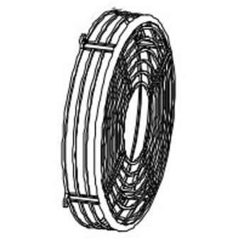 Horeca Parts - Kratka wentylatora z łopatkami, śr. 200 mm, śr. wew. 212 mm, szer. 38 mm - Szafa chłodnicza Hendi