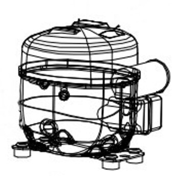 Horeca Parts - Sprężarka NUY55RA R290-220/240V, 50Hz-3/8 - Szafa chłodnicza Hendi