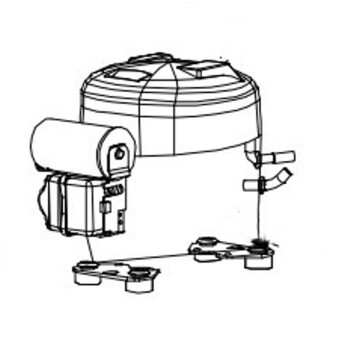 Horeca Parts - Sprężarka NUT55NA 220/240V, 50Hz, 1/2 KM - Stół chłodniczy Hendi 236789