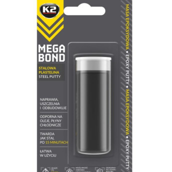 Horeca Parts - K2 Stalowa plastelina - epoxyd, nawet na mokro, MEGA BOND 40G