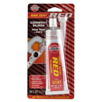 Horeca Parts - K2 Silikon wysokotemperaturowy 343°C, płynna uszczelka RED SILICON 85G