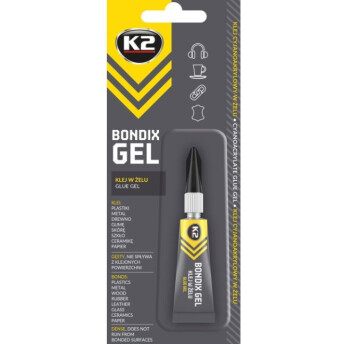 Horeca Parts - K2 Klej błyskawiczny cyjanoakrylowy w żelu BONDIX GEL 3g