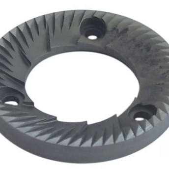Horeca Parts - Para żaren lewych, prosta, śr. zewn. 75 mm, śr. wew. 43 mm, wys. 9 mm, rozstaw zębów 4 mm, otwory 6,5 mm - Italmill