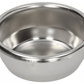 Horeca Parts - Filtr precyzyjny 2-filiżankowy 16/18 g, wysokość 26 mm, Ø 70 mm, 565 otworów, stal AISI 304, tamper Ø 58 mm.