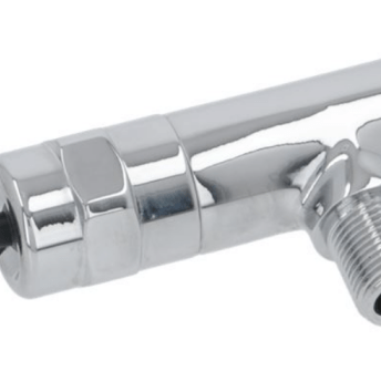 Horeca Parts - Zawór pary z dźwignią, przyłącze 3/8" wlot, 3/8" wylot, mosiądz chromowany - Ekspres do kawy Vibemme (525094)