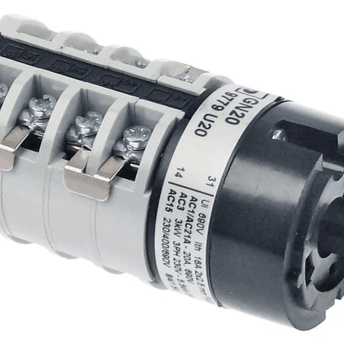 Horeca Parts - Przełącznik obrotowy krzywkowy 4 pozycyjny 1-2-3-4 7-biegunowy 690V 20A 6x6mm - Zmywarka kapturowa Lamber (345799)