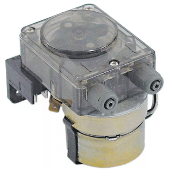 Horeca Parts - Pompa dozująca ze sterowaniem częstotliwości, 0,6 l/h, 230 VAC, do nabłyszczacza, wąż ø 4x6 mm, wąż silikonowy - Germac