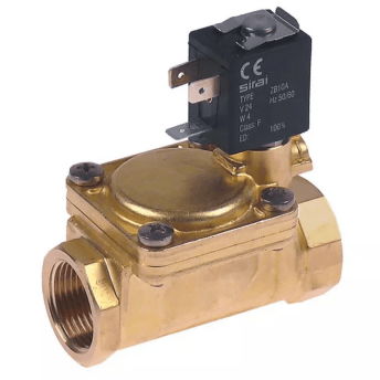 Horeca Parts - Elektrozawór 2-drożny 24V poł. 3/4" dł. 79mm zakres temp. -10 do 90°C - Zmywarka tunelowa Angelo Po, Comenda, Giga, Hoonved, Silanos (370391)