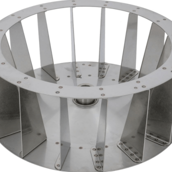 Horeca Parts - Koło wentylatora H1 135mm H2 50,5mm D1 ø 335mm D2 ø 19,5mm D3 ø 23,5mm łopatki 16 - Piec konwekcyjny Olis (601213)