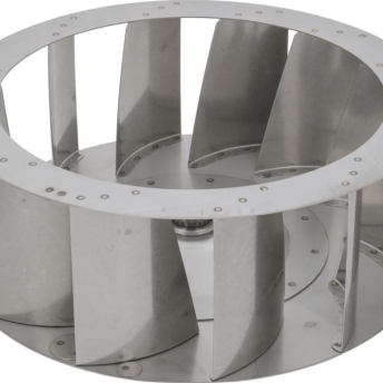 Horeca Parts - Koło wentylatora H1 125 mm D1 ø 350 mm D2 ø 13 mm D3 ø 16 mm łopatki 12 - Piekarnik Fagor (601503)