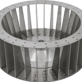 Horeca Parts - Koło wentylatora D1 ø 350mm H1 135mm łopatki 30 D2 ø 19,5mm D3 ø 23mm H2 46mm - Piec konwekcyjno-parowy elektryczny Giorik (601204)