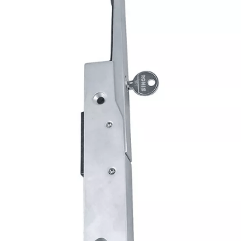 Horeca Parts - Uchwyt zatrzaskowy 150 mm, rozstaw 110 mm, matowy chrom, typ R-L, z zamkiem, do urządzeń chłodniczych - Friginox