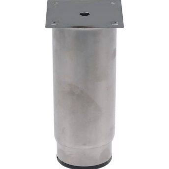 Horeca Parts - Nóżka, rurkowa, średnica ø 64 mm, stal nierdzewna, rozstaw otworów 58 mm, wysokość 135–230 mm, płyta 74x74 mm - Zanussi