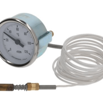 Horeca Parts - Termometr śr. mocowania 60mm temp. max 120°C od 0 do 120°C śr. czujki 8mm dł. czujki 32mm m10x1 - Colged (542106)