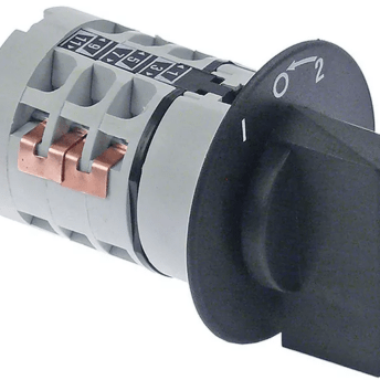 Horeca Parts - Przełącznik obrotowy krzywkowy 3 pozycyjny 1-0-2 6-biegunowy 600V 12A 5x5mm - Maszynka do mięsa Fama, Sirman (346238)