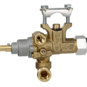 Horeca Parts - Zawór gazowy wej. śr. rurki 21mm wyj. M17x1 podł. termopary M9x1 podł. pilota M10x1 - Eurast, Macfrin, Masbaga (106841)
