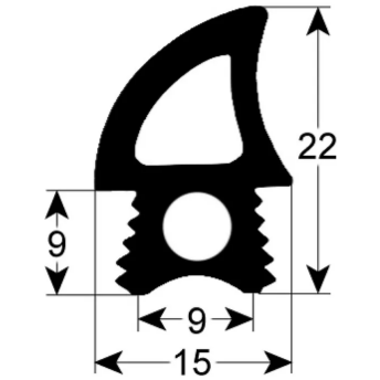 Horeca Parts - Profil uszczelki drzwi 2767 l 2200 mm - Primax (901997)
