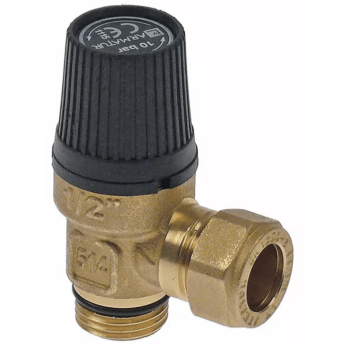 Horeca Parts - Zawór bezpieczeństwa T1: 1/2" T2: 1/2" ciśnienie wyzwalające 10bar - Zmywarka tunelowa Wexiodisk (542519)