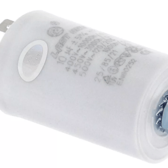 Horeca Parts - Kondensator rozruchowy 400 V, plastikowy, przyłącze M8 (faston męski 6,3 mm), średnica 35,5 mm, długość 59 mm
