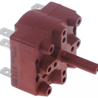 Horeca Parts - Przełącznik obrotowy krzywkowy 3 pozycyjny 0-1-2 2-biegunowy 400V 16A 6x4,6mm - Ekspres do kawy Iberital (347380)
