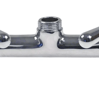 Horeca Parts - Bateria mostkowa gwint 3/4", rozstaw otworów 155 mm, bez wylewki, dźwignia, głowica ceramiczna 1/2" 90°, 1 szt., waga 1,15 kg