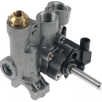 Horeca Parts - Zawór gazowy, Ø dyszy małego spalania 0,32/0,57mm wlot gazu, kołnierz rurowy ø16mm - Lotus