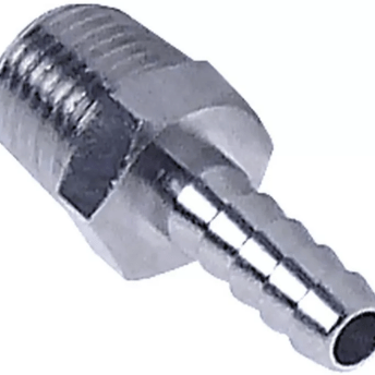 Horeca Parts - Złącze węża gwint 1/4" śr. wew. 4,5mm dł. gwintu 10mm dł. całkowita 35mm ws14 - Inoxtrend