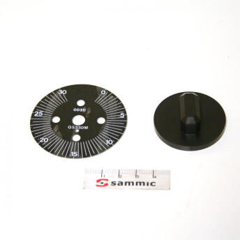 Horeca Parts - Pokrętło + tarcza ze skalą - Miesiarka Sammic DM(E)-20, DM(E)-33, DME-40, DME-50