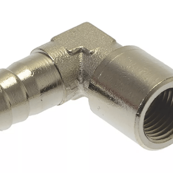 Horeca Parts - Złączka węża 90° 1/4", Ø 11 mm, mosiądz niklowany, waga 0,030 kg - Zmywarka Silanos
