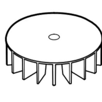 Horeca Parts - Wentylator silnika - Mikser ręczny Robot Coupe mini 160V.V., MP 190 V.V., MP 190 Combi, MP 240 V.V., MP 240 Combi (711161, 711191, 711192, 711241, 711242)
