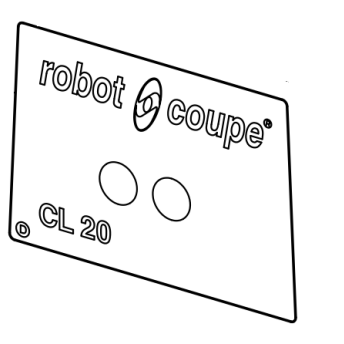 Horeca Parts - Panel przedni - Szatkownica do warzyw Robot Coupe / Stalgast (39785)