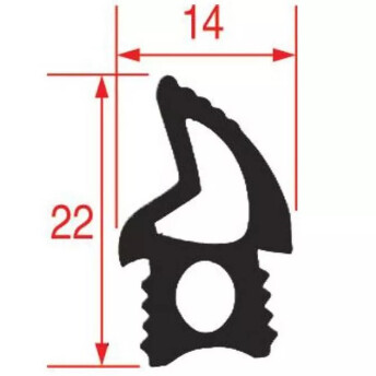 Horeca Parts - Uszczelka drzwi pieca 11xGN1/1 (od 05.2014) - Piece konwekcyjno-parowe Hendi, Tecnoeka EKF1064GUD, EKF1064TC, EKF1064UD