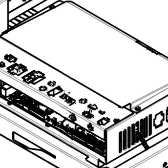 Horeca Parts - Szuflada z przyłączem do panelu - Piece GGM, Tecnoeka KDTE711N, KDTE1111N